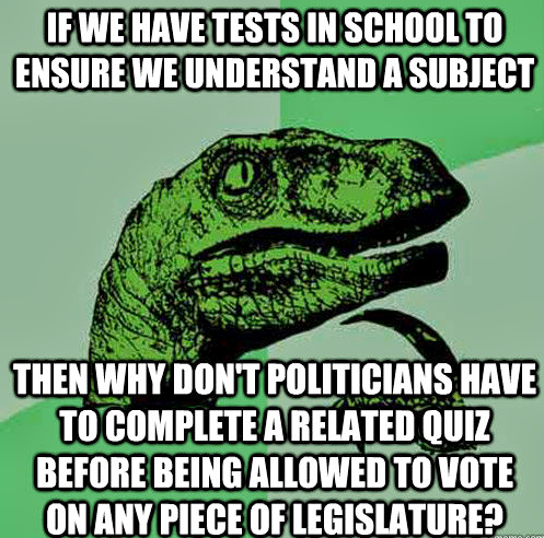 Legislative Tests!