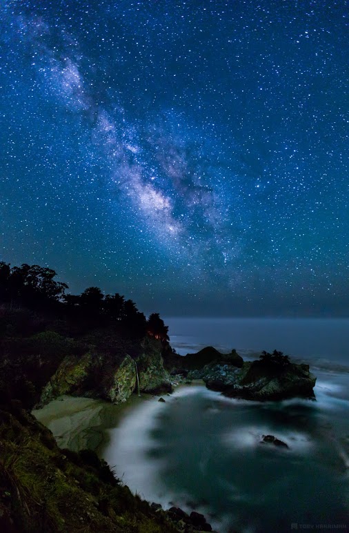 Milky Way Galaxy Above Big Sur, California (photo)